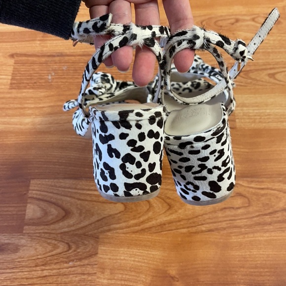 Raye x Stone Cold Fox Snow Leopard Block Heels - Picture 7 of 8
